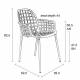 Lot de 2 Fauteuils Albert Kuip Garden Zuiver Siège Intérieur Extérieur en Aluminium Vert 59,5x59,5x82,5cm