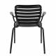 Lot de 2 Fauteuils Vondel Noir Zuiver Sièges Outdoor Design en Aluminium 58,2x64,7x82,5cm