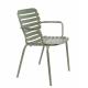 Lot de 2 Fauteuils Vondel Vert Zuiver Sièges Outdoor Design en Aluminium 58,2x64,7x82,5cm