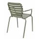 Lot de 2 Fauteuils Vondel Vert Zuiver Sièges Outdoor Design en Aluminium 58,2x64,7x82,5cm