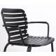 Lot de 2 Fauteuils Vondel Noir Zuiver Sièges Outdoor Design en Aluminium 58,2x64,7x82,5cm