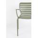 Lot de 2 Fauteuils Vondel Vert Zuiver Sièges Outdoor Design en Aluminium 58,2x64,7x82,5cm