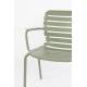 Lot de 2 Fauteuils Vondel Vert Zuiver Sièges Outdoor Design en Aluminium 58,2x64,7x82,5cm