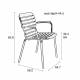 Lot de 2 Fauteuils Vondel Noir Zuiver Sièges Outdoor Design en Aluminium 58,2x64,7x82,5cm