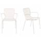 Lot de 2 Fauteuils Vondel Blanc Zuiver Sièges Outdoor Design en Aluminium 58,2x64,7x82,5cm