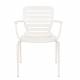 Lot de 2 Fauteuils Vondel Blanc Zuiver Sièges Outdoor Design en Aluminium 58,2x64,7x82,5cm