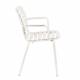 Lot de 2 Fauteuils Vondel Blanc Zuiver Sièges Outdoor Design en Aluminium 58,2x64,7x82,5cm