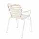 Lot de 2 Fauteuils Vondel Blanc Zuiver Sièges Outdoor Design en Aluminium 58,2x64,7x82,5cm