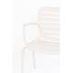 Lot de 2 Fauteuils Vondel Blanc Zuiver Sièges Outdoor Design en Aluminium 58,2x64,7x82,5cm
