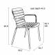 Lot de 2 Fauteuils Vondel Blanc Zuiver Sièges Outdoor Design en Aluminium 58,2x64,7x82,5cm