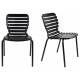 Lot de 2 Chaises Vondel Noir Zuiver Assises Outdoor Design en Aluminium 55x58,2x82,5cm
