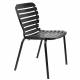 Lot de 2 Chaises Vondel Noir Zuiver Assises Outdoor Design en Aluminium 55x58,2x82,5cm