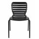 Lot de 2 Chaises Vondel Noir Zuiver Assises Outdoor Design en Aluminium 55x58,2x82,5cm