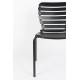 Lot de 2 Chaises Vondel Noir Zuiver Assises Outdoor Design en Aluminium 55x58,2x82,5cm