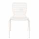 Lot de 2 Chaises Vondel Blanc Zuiver Assises Outdoor Design en Aluminium 55x58,2x82,5cm