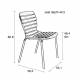 Lot de 2 Chaises Vondel Blanc Zuiver Assises Outdoor Design en Aluminium 55x58,2x82,5cm