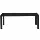 Banc de Jardin 3 Places Vondel Noir Zuiver Banquette Siège Outdoor Design en Aluminium 45x45x129cm