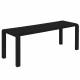 Banc de Jardin 3 Places Vondel Noir Zuiver Banquette Siège Outdoor Design en Aluminium 45x45x129cm