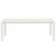 Banc de Jardin 3 Places Vondel Blanc Zuiver Banquette Siège Outdoor Design en Aluminium 45x45x129cm