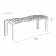 Banc de Jardin 3 Places Vondel Vert Zuiver Banquette Siège Outdoor Design en Aluminium 45x45x129cm