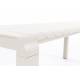 Banc de Jardin 3 Places Vondel Blanc Zuiver Banquette Siège Outdoor Design en Aluminium 45x45x129cm
