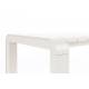 Banc de Jardin 3 Places Vondel Blanc Zuiver Banquette Siège Outdoor Design en Aluminium 45x45x129cm