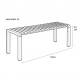 Banc de Jardin 3 Places Vondel Blanc Zuiver Banquette Siège Outdoor Design en Aluminium 45x45x129cm
