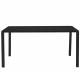 Table de Jardin 8 Personnes Vondel Noir Zuiver Table de Repas Salon Outdoor Design Moderne en Aluminium 75x87,2x169cm
