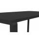 Table de Jardin 8 Personnes Vondel Noir Zuiver Table de Repas Salon Outdoor Design Moderne en Aluminium 75x87,2x169cm