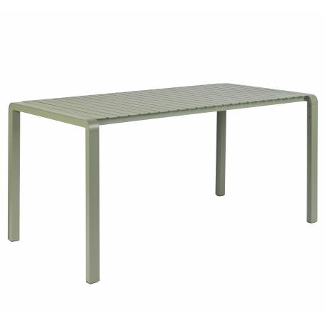 Table de Jardin 8 Personnes Vondel Vert Zuiver Table de Repas Salon Outdoor Design Moderne en Aluminium 75x87,2x169cm