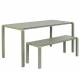 Table de Jardin 8 Personnes Vondel Vert Zuiver Table de Repas Salon Outdoor Design Moderne en Aluminium 75x87,2x169cm