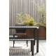 Table de Jardin 8 Personnes Vondel Noir Zuiver Table de Repas Salon Outdoor Design Moderne en Aluminium 75x87,2x169cm
