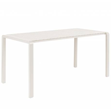 Table de Jardin 8 Personnes Vondel Blanc Zuiver Table de Repas Salon Outdoor Design Moderne en Aluminium 75x87,2x169cm
