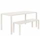 Table de Jardin 8 Personnes Vondel Blanc Zuiver Table de Repas Salon Outdoor Design Moderne en Aluminium 75x87,2x169cm