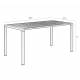 Table de Jardin 8 Personnes Vondel Blanc Zuiver Table de Repas Salon Outdoor Design Moderne en Aluminium 75x87,2x169cm