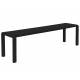 Banc de Jardin 4 Places Vondel Noir Zuiver Banquette Siège Outdoor Design en Aluminium 45x45x175cm