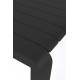 Banc de Jardin 4 Places Vondel Noir Zuiver Banquette Siège Outdoor Design en Aluminium 45x45x175cm