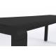 Banc de Jardin 4 Places Vondel Noir Zuiver Banquette Siège Outdoor Design en Aluminium 45x45x175cm
