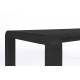 Banc de Jardin 4 Places Vondel Noir Zuiver Banquette Siège Outdoor Design en Aluminium 45x45x175cm