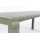 Banc de Jardin 4 Places Vondel Vert Zuiver Banquette Siège Outdoor Design en Aluminium 45x45x175cm
