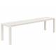 Banc de Jardin 4 Places Vondel Blanc Zuiver Banquette Siège Outdoor Design en Aluminium 45x45x175cm