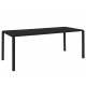 Table de Jardin 10-12 Personnes Vondel Noir Zuiver Table de Repas Salon Outdoor Design Moderne en Aluminium 75x96,7x214cm