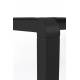Table de Jardin 10-12 Personnes Vondel Noir Zuiver Table de Repas Salon Outdoor Design Moderne en Aluminium 75x96,7x214cm