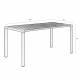 Table de Jardin 10-12 Personnes Vondel Noir Zuiver Table de Repas Salon Outdoor Design Moderne en Aluminium 75x96,7x214cm