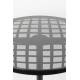 Table Bistrot Albert Garden Zuiver Console d'Appoint Intérieur Extérieur en Aluminium Noir et Verre Fumé 76x80x80cm