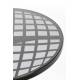 Table Bistrot Albert Garden Zuiver Console d'Appoint Intérieur Extérieur en Aluminium Noir et Verre Fumé 76x80x80cm