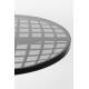 Table Bistrot Albert Garden Zuiver Console d'Appoint Intérieur Extérieur en Aluminium Noir et Verre Fumé 76x80x80cm