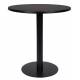 Table Bistrot Ronde Metsu Noir Table à Manger Zuiver en Acier Thermolaqué 70x70x76cm