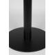Table Bistrot Ronde Metsu Noir Table à Manger Zuiver en Acier Thermolaqué 70x70x76cm