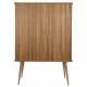 Buffet Haut Barbier Zuiver Bar Design Vaisselier en Bois Naturel 45x100x140cm